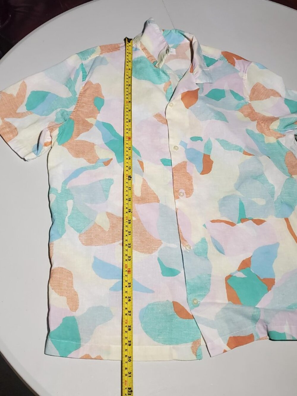 Gap Standard Fit Linen Blend SU23 Resort SS shirt Sz L Men's - Picture 10 of 16